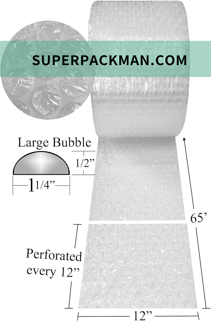 1/2'' inch bubble wrap rolls 12 wide